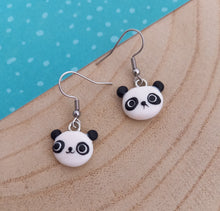 Charger l&#39;image dans la galerie, Boucles d&#39;oreilles  Panda ❤ Fait main ❤ Pâte polymere