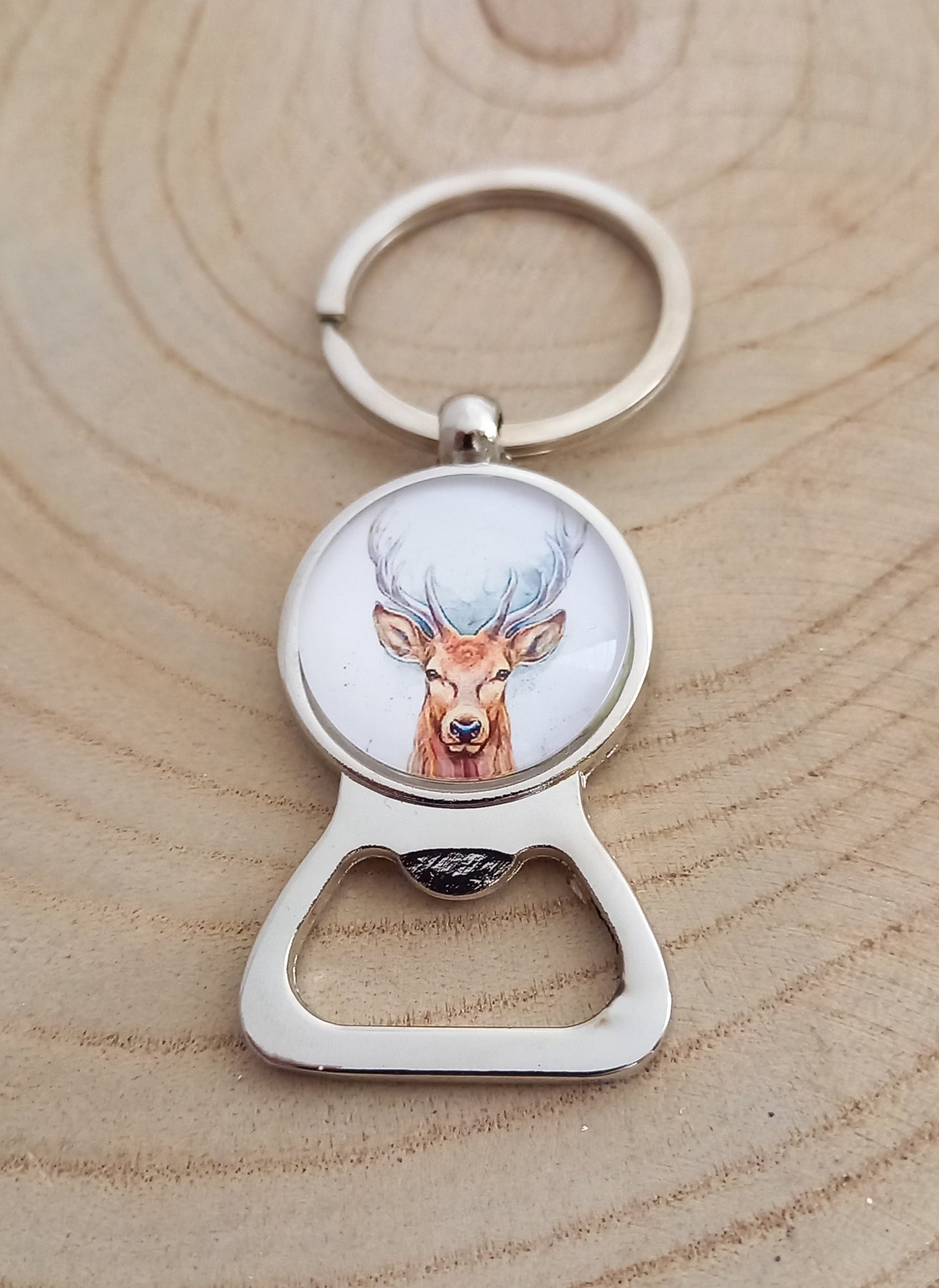 Porte clés décapsuleur Cerf ⭐⭐⭐ Idée cadeau Chasseur ⭐⭐⭐