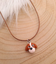 Charger l&#39;image dans la galerie, Collier  enfant  Petit chien 🐕  ❤  Fait main ❤ Pâte polymère