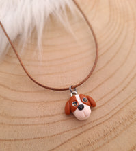 Charger l&#39;image dans la galerie, Collier  enfant  Petit chien 🐕  ❤  Fait main ❤ Pâte polymère