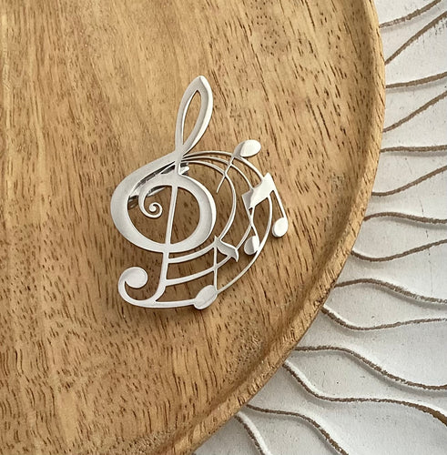 Broche Note de musique Clé de Sol ❤ IDEE CADEAU ❤