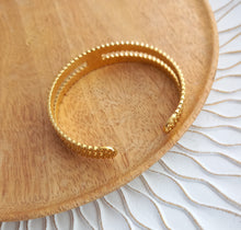 Charger l&#39;image dans la galerie, Bracelet jonc  doré  noir  Acier inoxydable♡