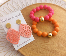 Charger l'image dans la galerie, Bracelet  Perles   Rose ou Abricot ❤ Fait main ❤