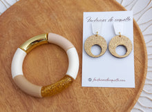 Charger l&#39;image dans la galerie, Bracelet  Tendance  perles tubes  écru beige  ❤ Fait main ❤