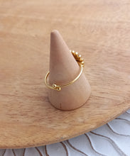 Charger l'image dans la galerie, Bague Fantaisie   acier inoxydable  Pierre naturelle Soleil   Réglable