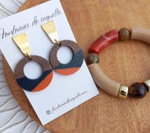 Charger l'image dans la galerie, Bracelet  Tendance  perles tubes  Orange doré   ❤ Fait main ❤