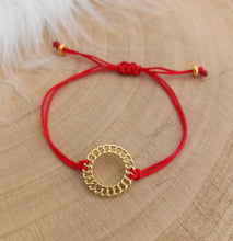 Charger l&#39;image dans la galerie, Bracelet  Rouge doré ❤ Fait main ❤