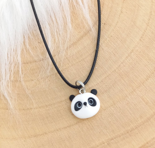 Collier  enfant  Panda 🐼  ❤  Fait main ❤ Pâte polymère