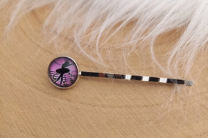 Lot de 2 Barrettes illustrées Danseuse rose