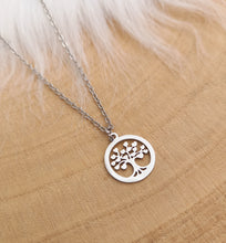 Charger l&#39;image dans la galerie, Collier   Pendentif Arbre de vie en acier inoxydable ❤