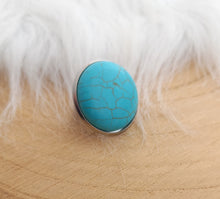 Charger l&#39;image dans la galerie, Bague Fantaisie Façon Turquoise taille Réglable