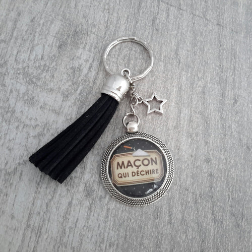 ❤ Porte clés    Maçon qui déchire    ❤  Idée cadeau ❤