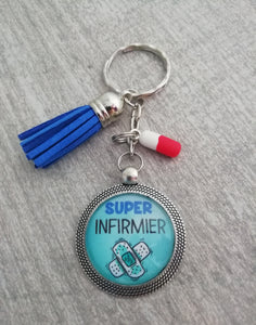 Porte clés    Super Infirmier   ❤ Idée cadeau ❤