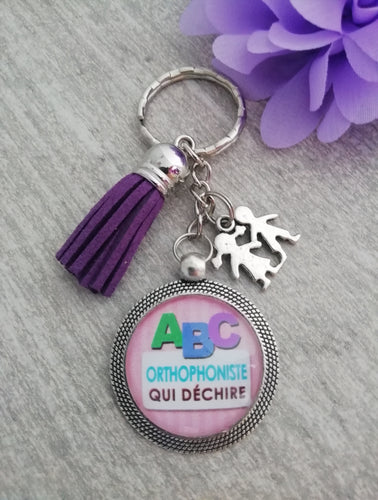 Porte clés  Bijou de sac    Orthophoniste qui déchire ❤ Idée cadeau ❤