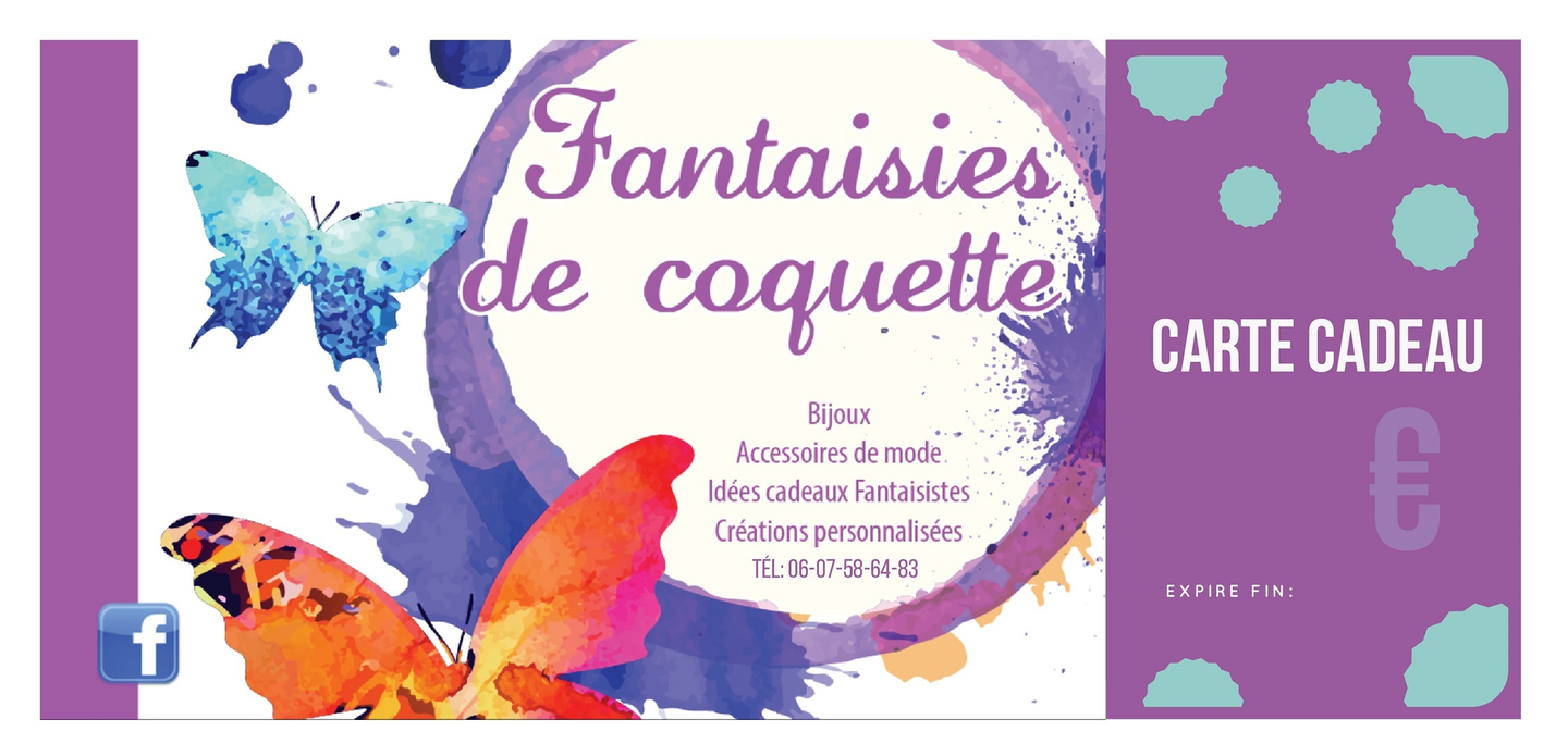 Carte-cadeau Fantaisies de Coquette